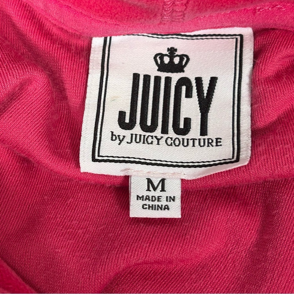 Juicy Couture Pink Velour Jumpsuit Relaxed Fit - Picture 5 of 13